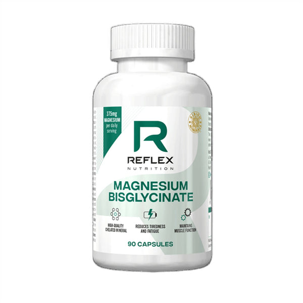 Bisglicinat de Magneziu , Reflex Nutrition, Magnesium Bisglycinate, 90caps - gym-stack.ro