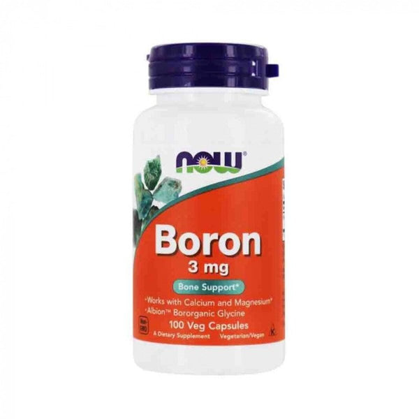 Boron, Now Foods Boron 3mg, 100 Capsule - gym-stack.ro