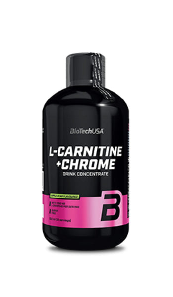l carnitina lichida cea mai buna Carnitina cu crom lichida, BioTechUSA, L-Carnitine + Chrome, 500ml