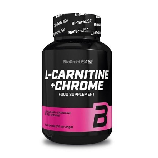 Carnitina cu crom tablete - BioTechUSA L-Carnitine + Chrome 60tabs - gym-stack.ro