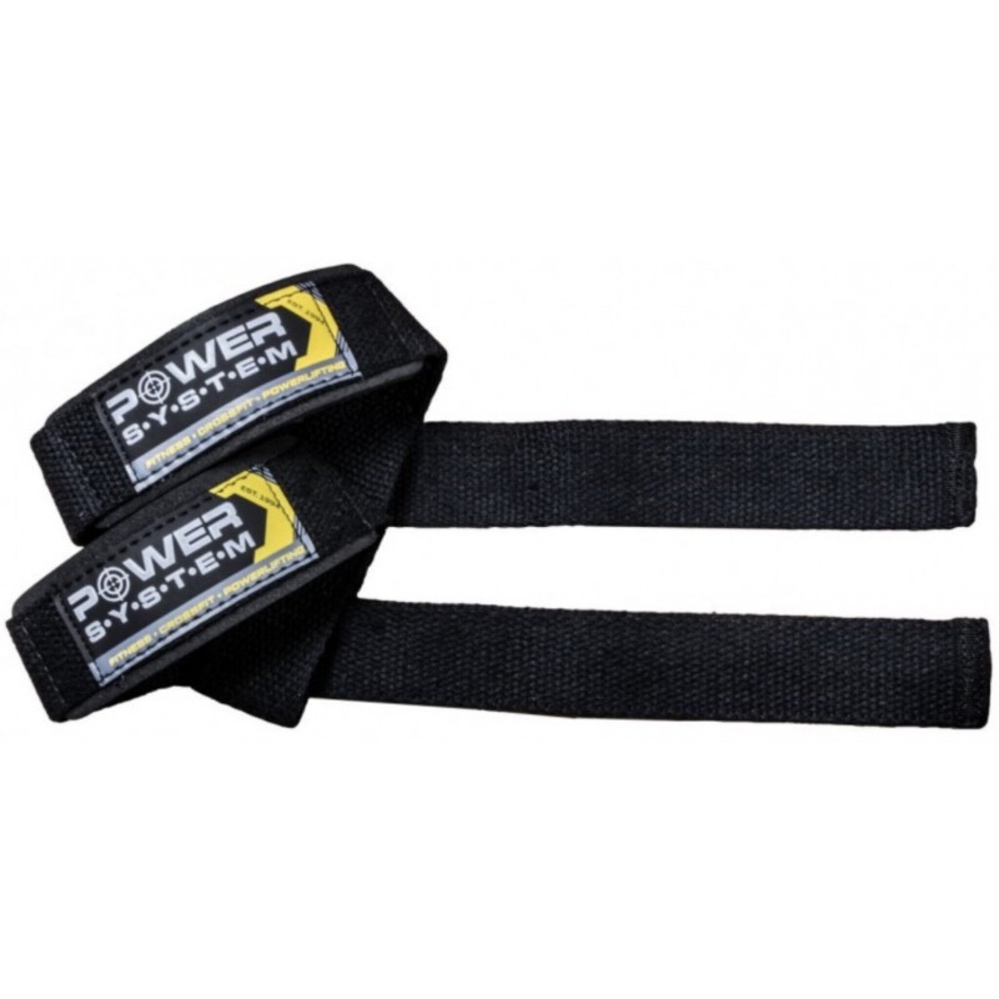 Black Friday - Reduceri Chingi, Power System, Lifting Straps, Black/Yellow Promotie