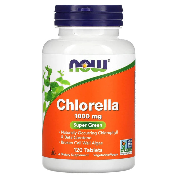 Chlorella, Now Foods, Chlorella 1000mg, 120tablete - gym-stack.ro
