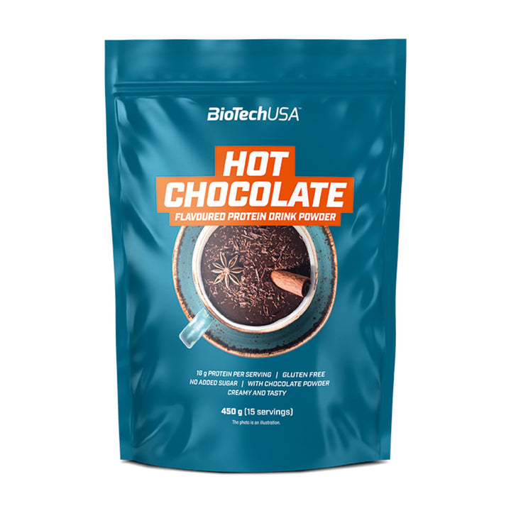 Ciocolata calda proteica - BiotechUsa Hot Chocolate 450 g - gym-stack.ro