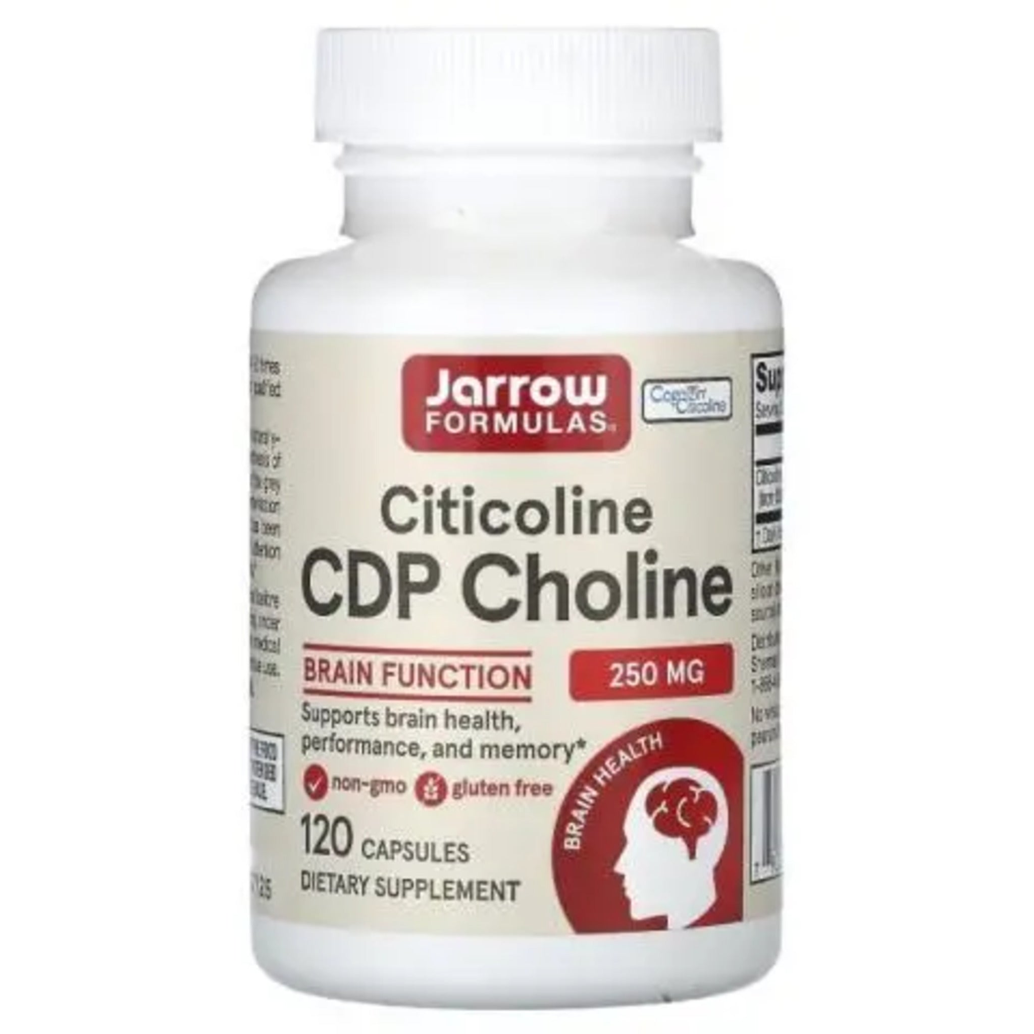 Citicolina, Jarrow Formulas, Citicoline CDP Choline 250mg, 120caps