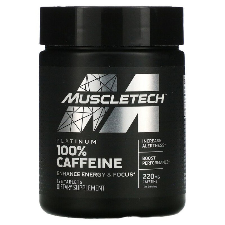 Cofeina - Muscletech Platinum 100% Caffeine, 220 mg, 125 Tablets - gym-stack.ro