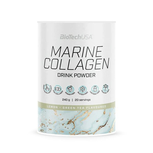 Colagen pudra , BiotechUSA Collagen marine 240g - gym-stack.ro