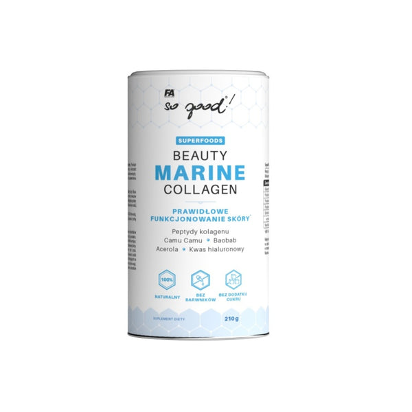 Colagen pudra , Fitness Authority Nutrition Beauty Marine Collagen 210g - gym-stack.ro