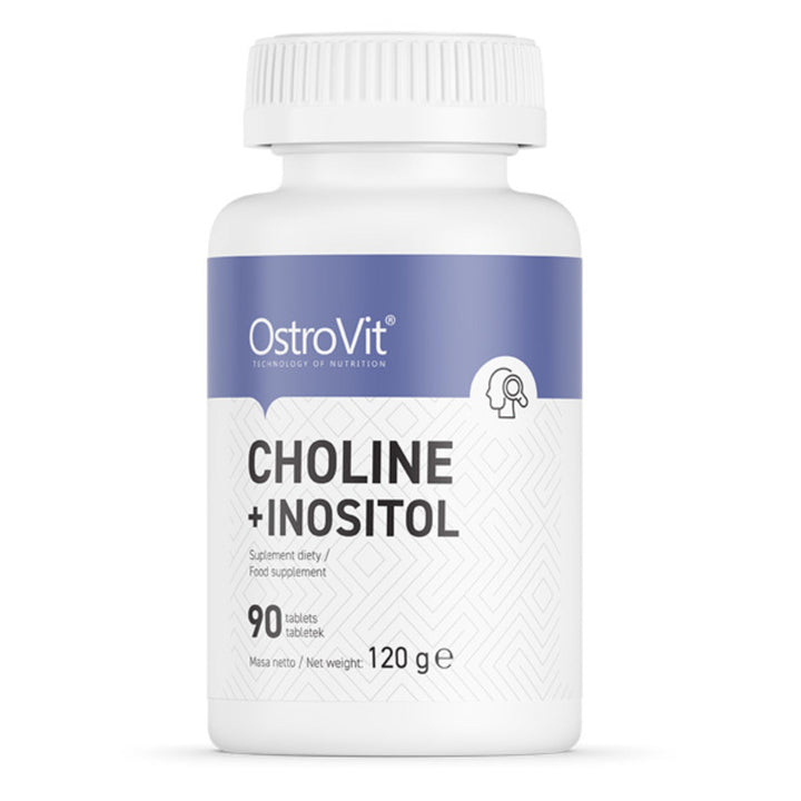 Colina si Inozitol, OstroVit, Choline+Inositol, 90tablete - gym-stack.ro