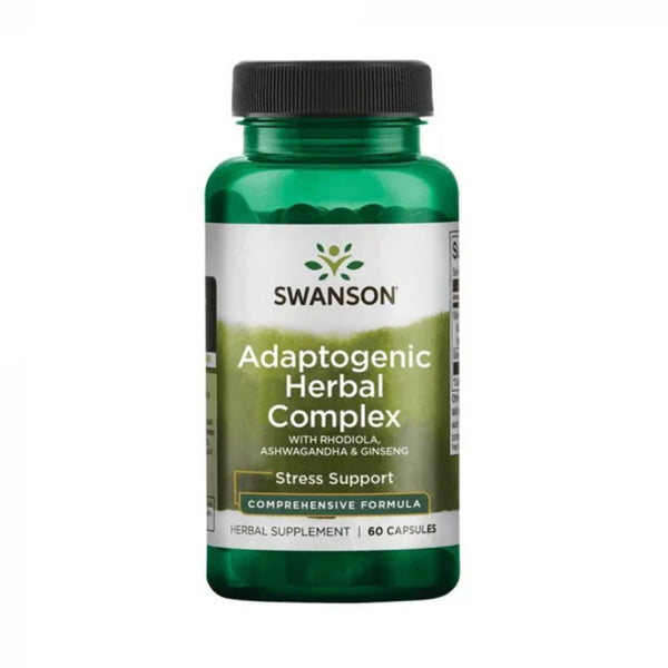 Complex Adaptogen Pe Baza De Plante, Swanson, Adaptogenic Herbal Complex, 60caps - gym-stack.ro