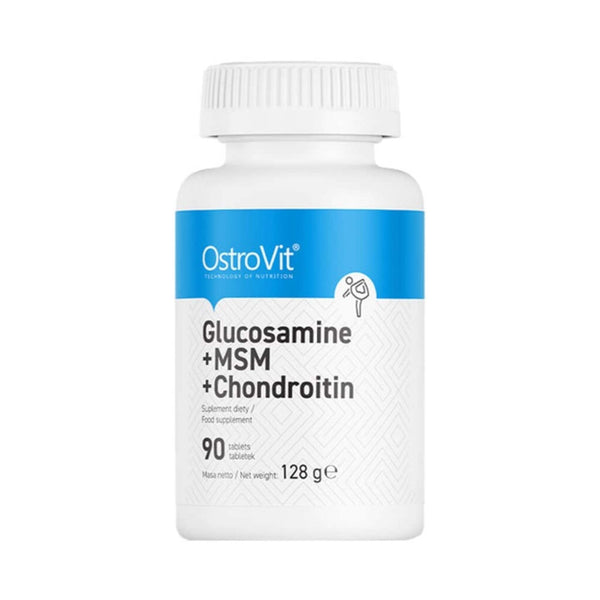 COMPLEX GLUCOZAMINA + MSM + CHONDOITIN - OSTROVIT Glucozamina + MSM + Condroitina 90 tab - gym-stack.ro
