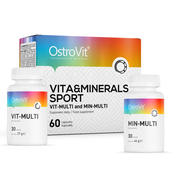 Complex vitamine si minerale, OstroVit Vit&Min Sport 60 caps - gym-stack.ro