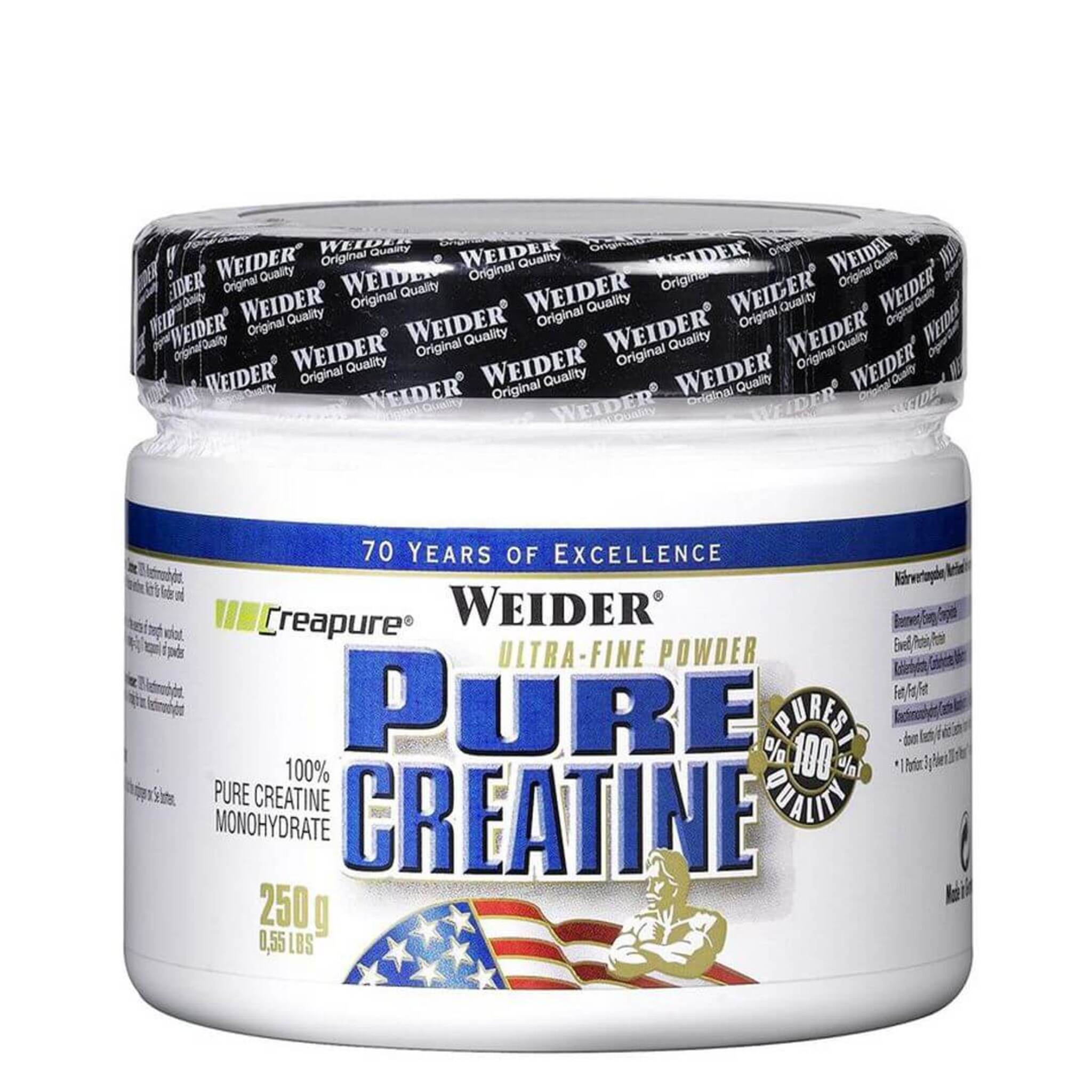 Black Friday - Reduceri Creatina Pudra, Weider, Pure Creatine Monohydrate, 250g Promotie