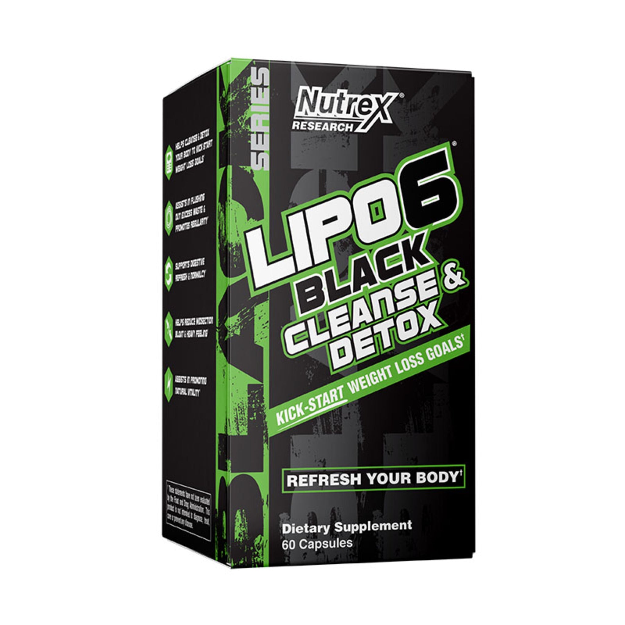 Black Friday - Reduceri Detoxifiere, Nutrex, Lipo 6 Black Cleanse & Detox, 60caps Promotie