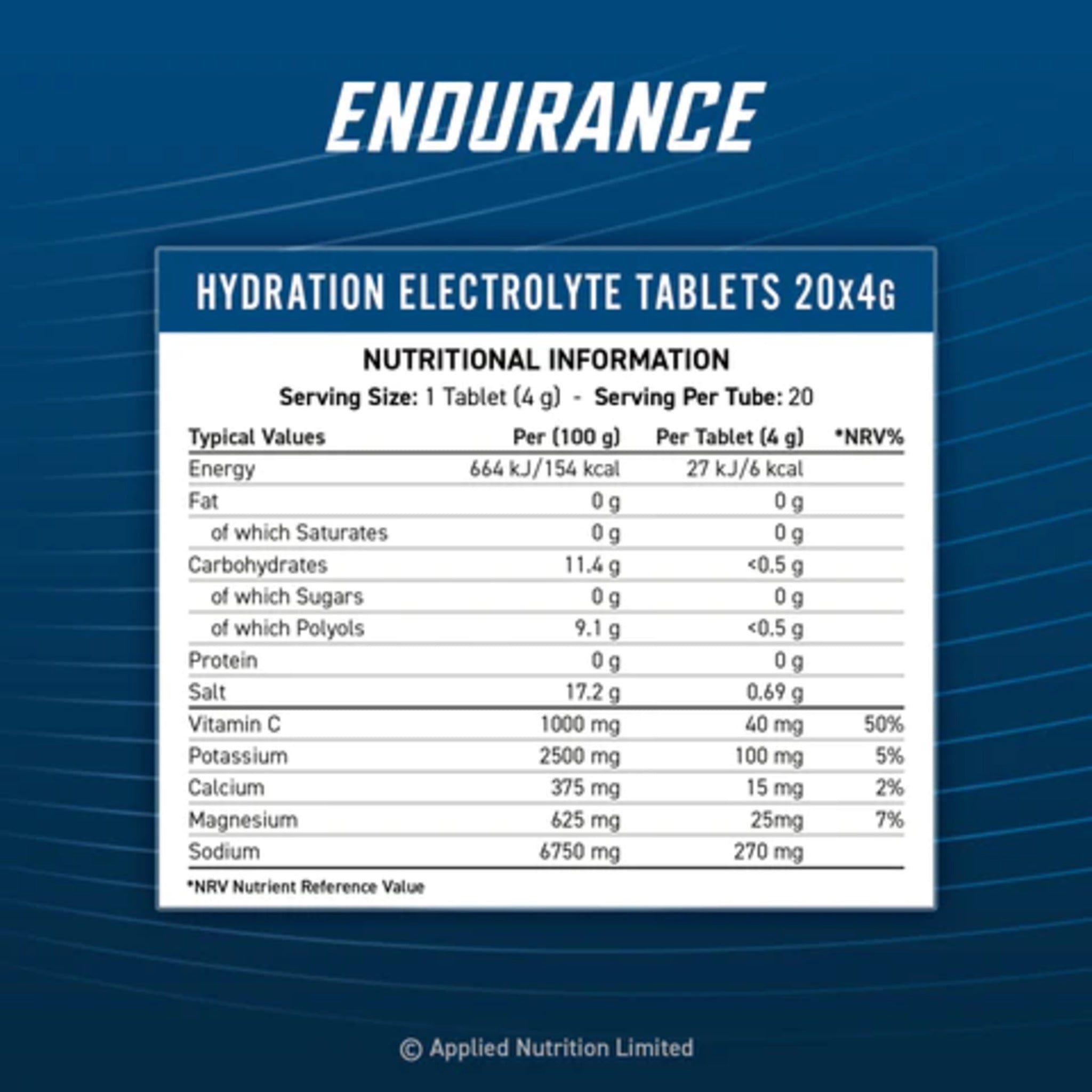 Black Friday - Reduceri Electroliti Efervescenti, Applied Nutrition, Endurance Hydro Effervescent, 20tablete Promotie