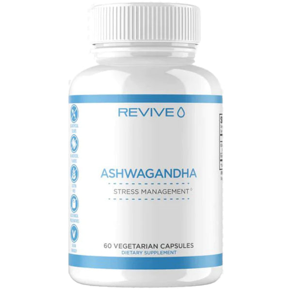 Extract de Ashwagandha, REVIVE Ashwaganda, 60 vegetarian capsules - gym-stack.ro