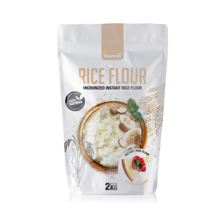 Faina de Orez, Quamtrax, Micronized Instant Rice Flour, 2kg - gym-stack.ro