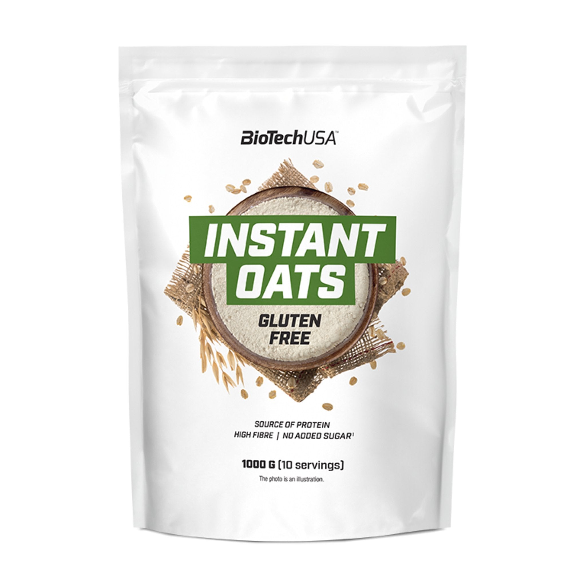 Black Friday - Reduceri Faina de ovaz fara gluten - BioTechUSA INSTANT OATS GLUTEN FREE 1000g Promotie