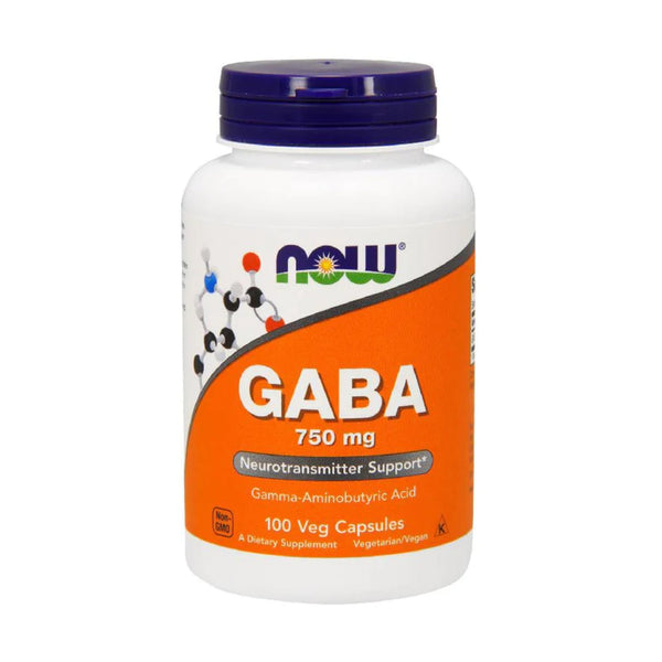 Gaba, Now Foods, Gaba 750mg, 100veg caps - gym-stack.ro