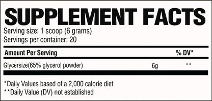 Glicerol Pudra, RAW Nutrition, PUMP2, 120g