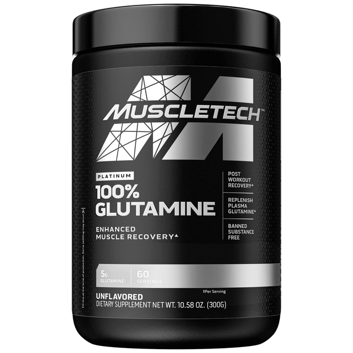Glutamina, Muscletech Platinum 100% Glutamine, 300g - gym-stack.ro
