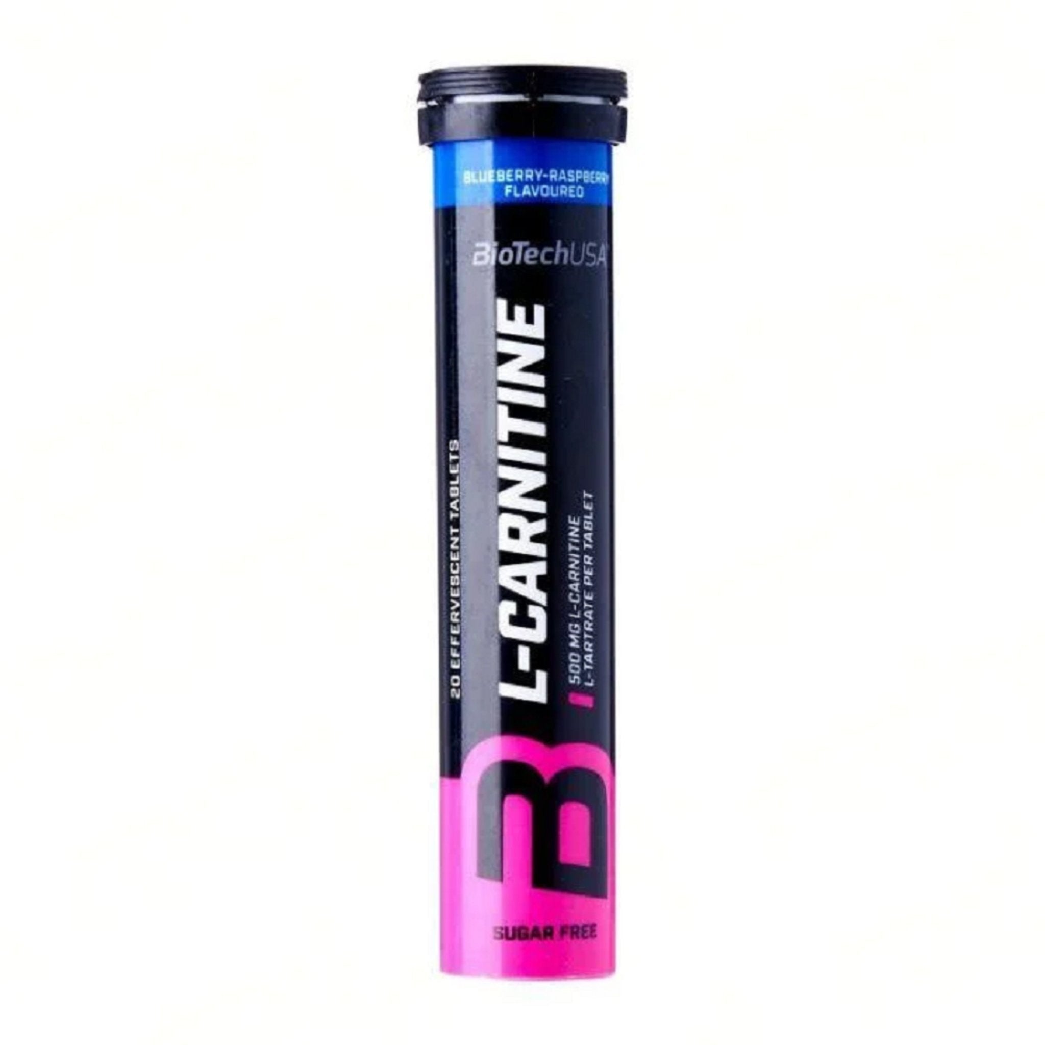 L-Carnitina Efervescenta, BiotechUSA, L-Carnitine, 20 tablete - gym-stack.ro