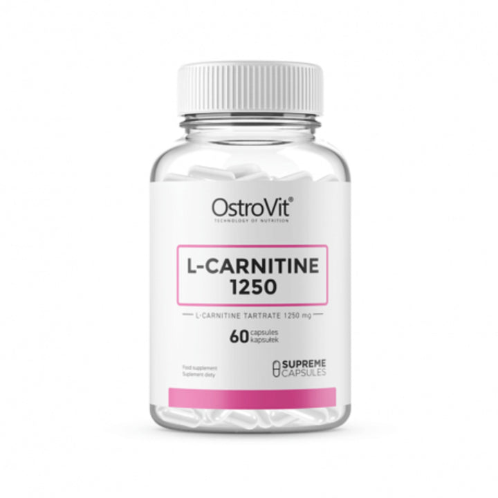 L-Carnitina, OstroVit L-carnitina 1250 mg 60 capsule - gym-stack.ro