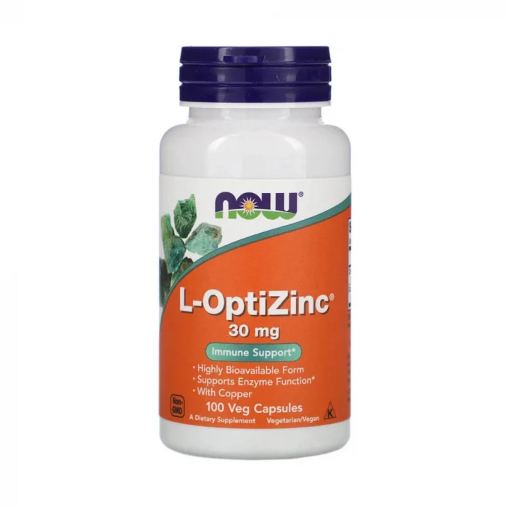 Black Friday - Reduceri L-OptiZinc, Now Foods, L-OptiZinc 30mg, 100 veg caps Promotie