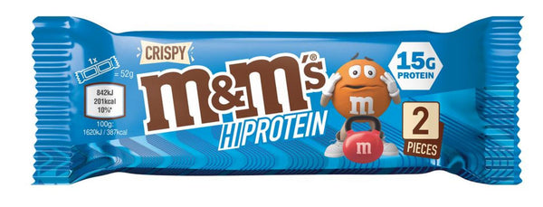 M & M's Hi Protein Bar Crispy Milk Chocolate 52 g | Baton proteic - gym-stack.ro