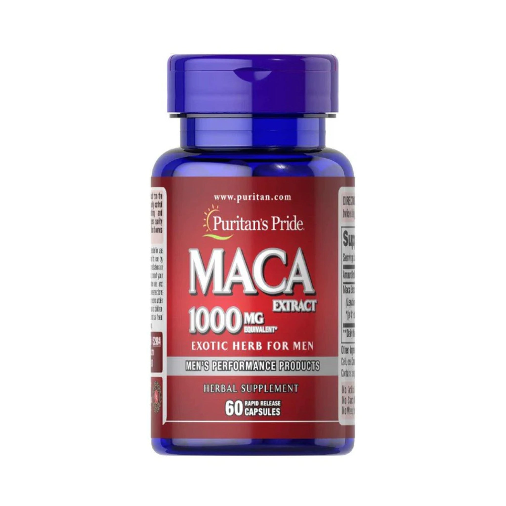 Maca, Puritan's Pride, Maca Extract 1000mg, 60caps - gym-stack.ro