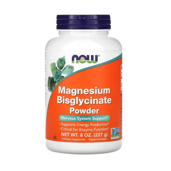 Magneziu Bisglicinat Pudra, Now Foods, Magnesium Bisglycinate Powder, 227g - gym-stack.ro