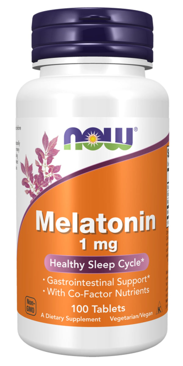 Melatonina, Now Foods, Melatonin 1mg, 100 Tablets - gym-stack.ro