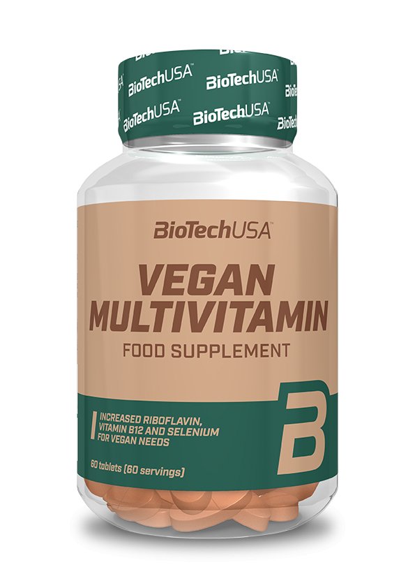 Multivitamine vegane - BioTechUSA Vegan MultiVitamin 60 tablets - gym-stack.ro