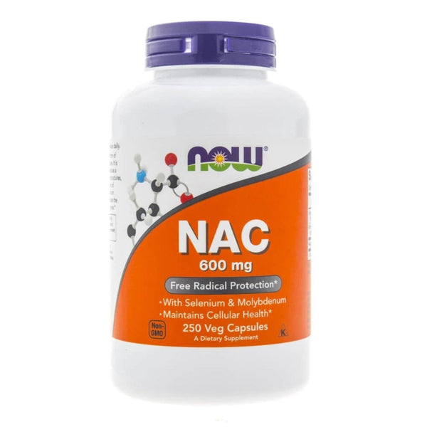 N-Acetil Cisteina 600mg , Now Foods NAC 600mg 250 Caps - gym-stack.ro