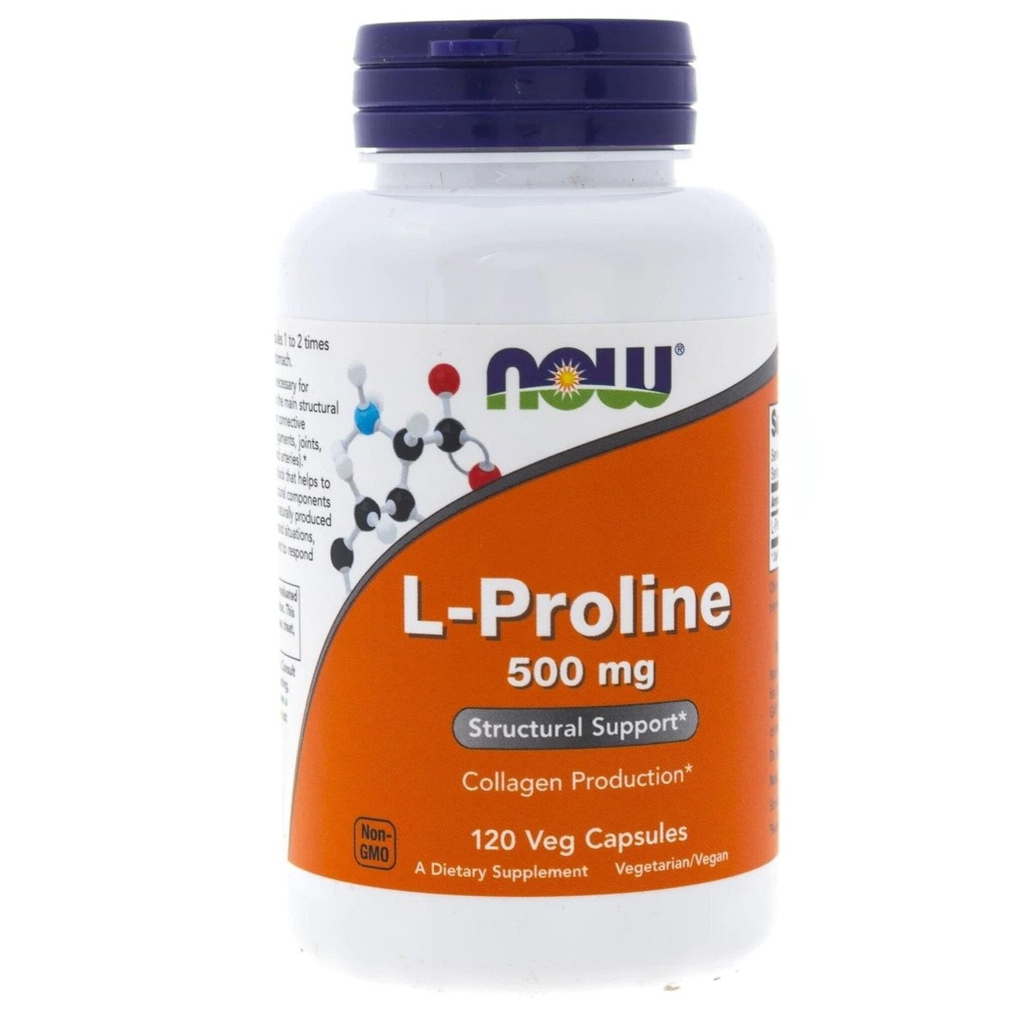 Now Foods L-Proline 500mg, 120 veg caps - gym-stack.ro