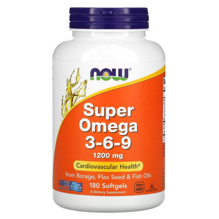 Now Foods Super Omega 3-6-9 1200 mg-180 capsule - gym-stack.ro