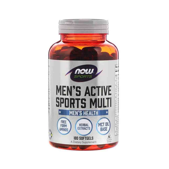 NOW Men’s Active Sports Multi 180 softgels - gym-stack.ro