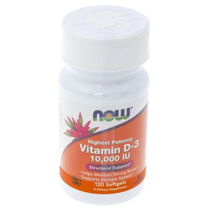 NOW Vitamina D3 10000 IU 120 capsule - gym-stack.ro