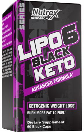 Nutrex Lipo 6 Black Keto Advanced Formula 60 Black-Caps EXP:12/2024