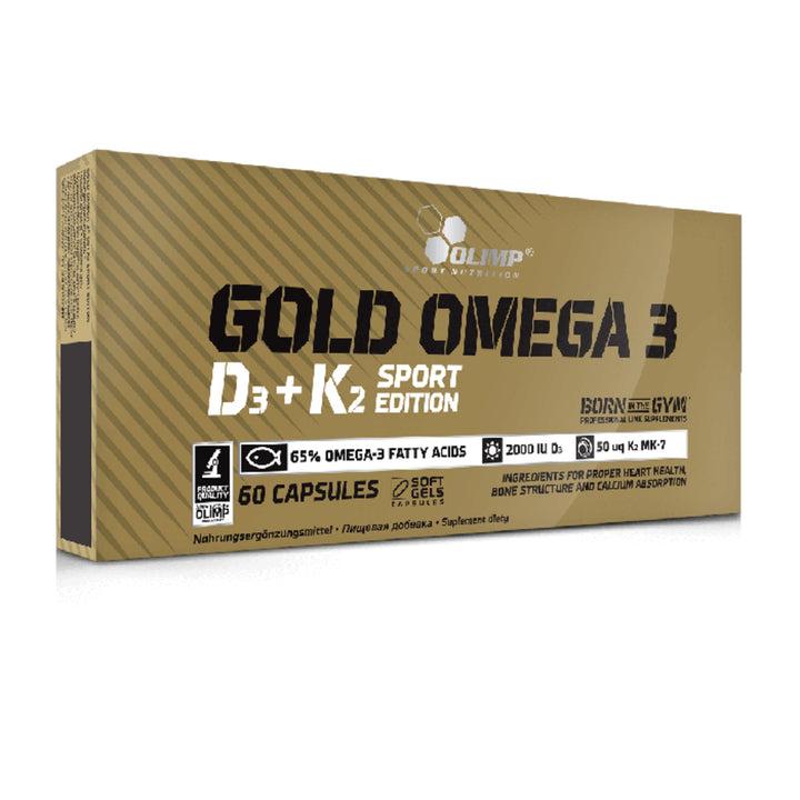 Omega 3 cu D3+K2, Olimp Sport Nutrition, Gold Omega 3 D3+K2, 60 Caps - gym-stack.ro