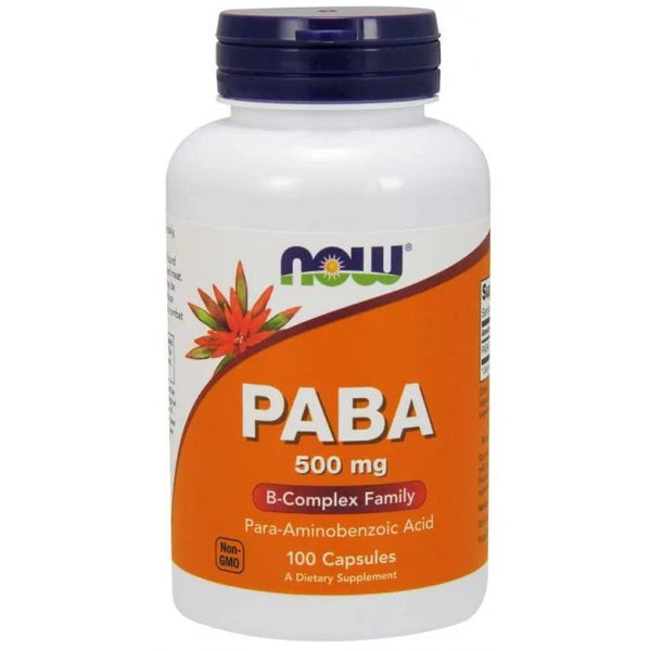 Paba, Now Foods, Paba 500mg, 100Veg Caps - gym-stack.ro