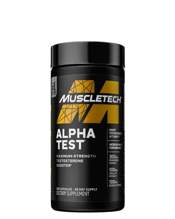 Performanta sportiva - MuscleTech Alpha Test – 120 caps - gym-stack.ro