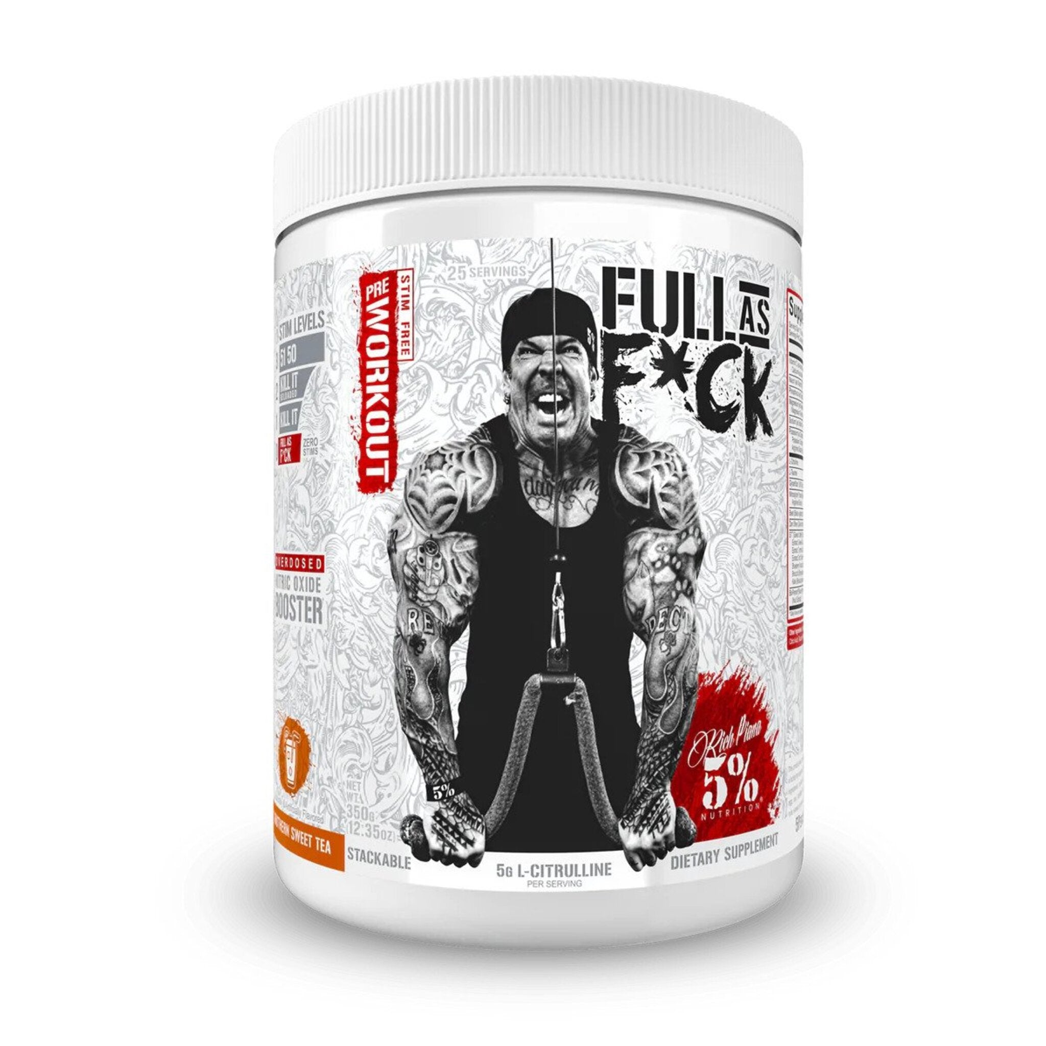 Black Friday - Reduceri Pre Antrenament, 5% Rich Piana, Full As Fuck, 367g Promotie