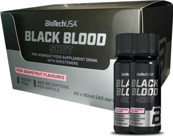 Pre-antrenament , BioTechUSA Black Blood Shot 20x60ml - gym-stack.ro