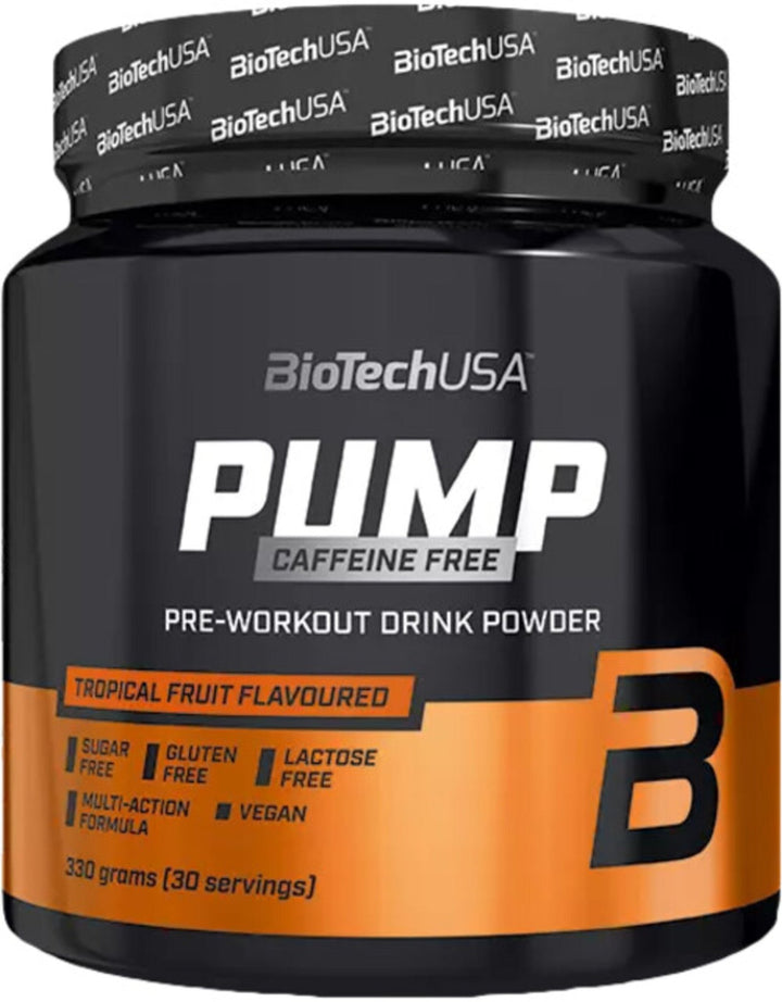 Pre-antrenament , BiotechUSA Pump caffeine free 330g - gym-stack.ro