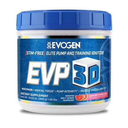 Pre-antrenament, Evogen, EVP 3D fara cafeina, 20/40 serviri - gym-stack.ro