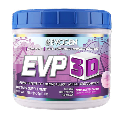 Pre-antrenament, Evogen, EVP 3D fara cafeina, 20/40 serviri - gym-stack.ro