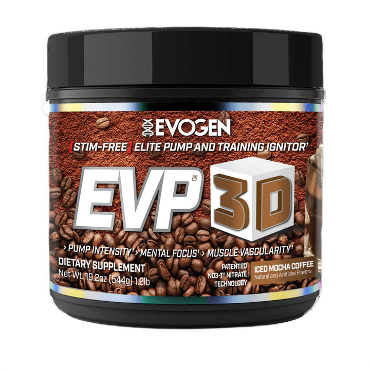 Pre-antrenament, Evogen EVP 3D fara cafeina Ice Mocha Coffee - gym-stack.ro