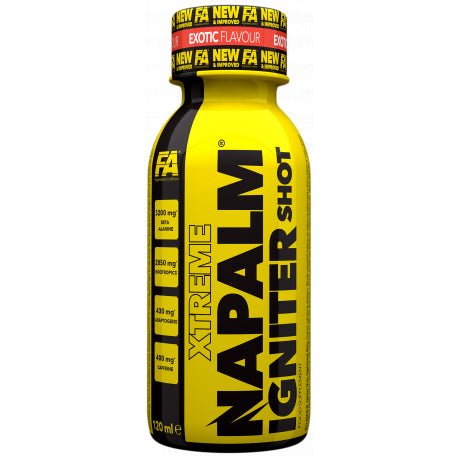 Pre-antrenament Shot , Fitness Authority Nutrition Napalm 120g - gym-stack.ro