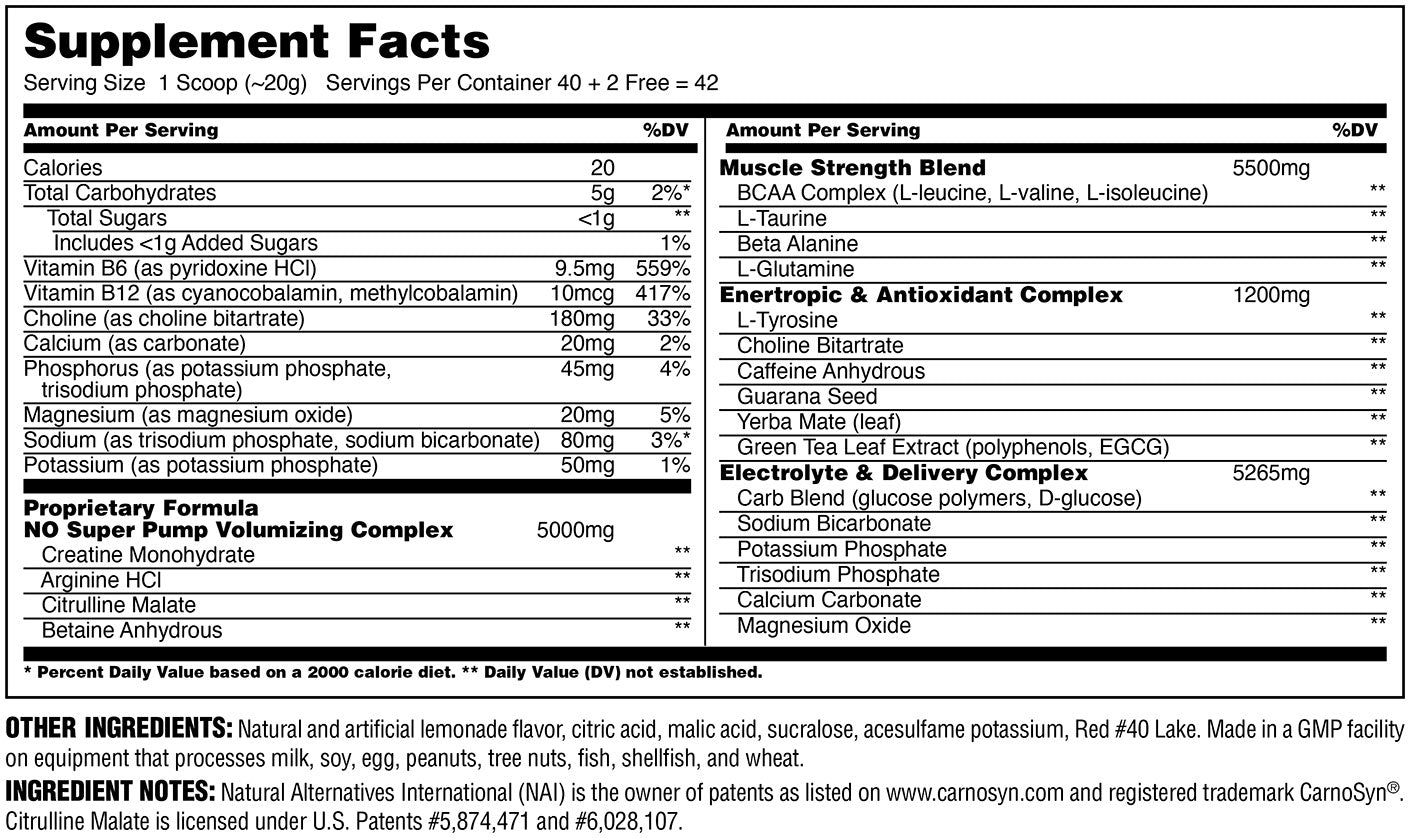 Pre-Workout, Universal, Shock Therapy, 840g