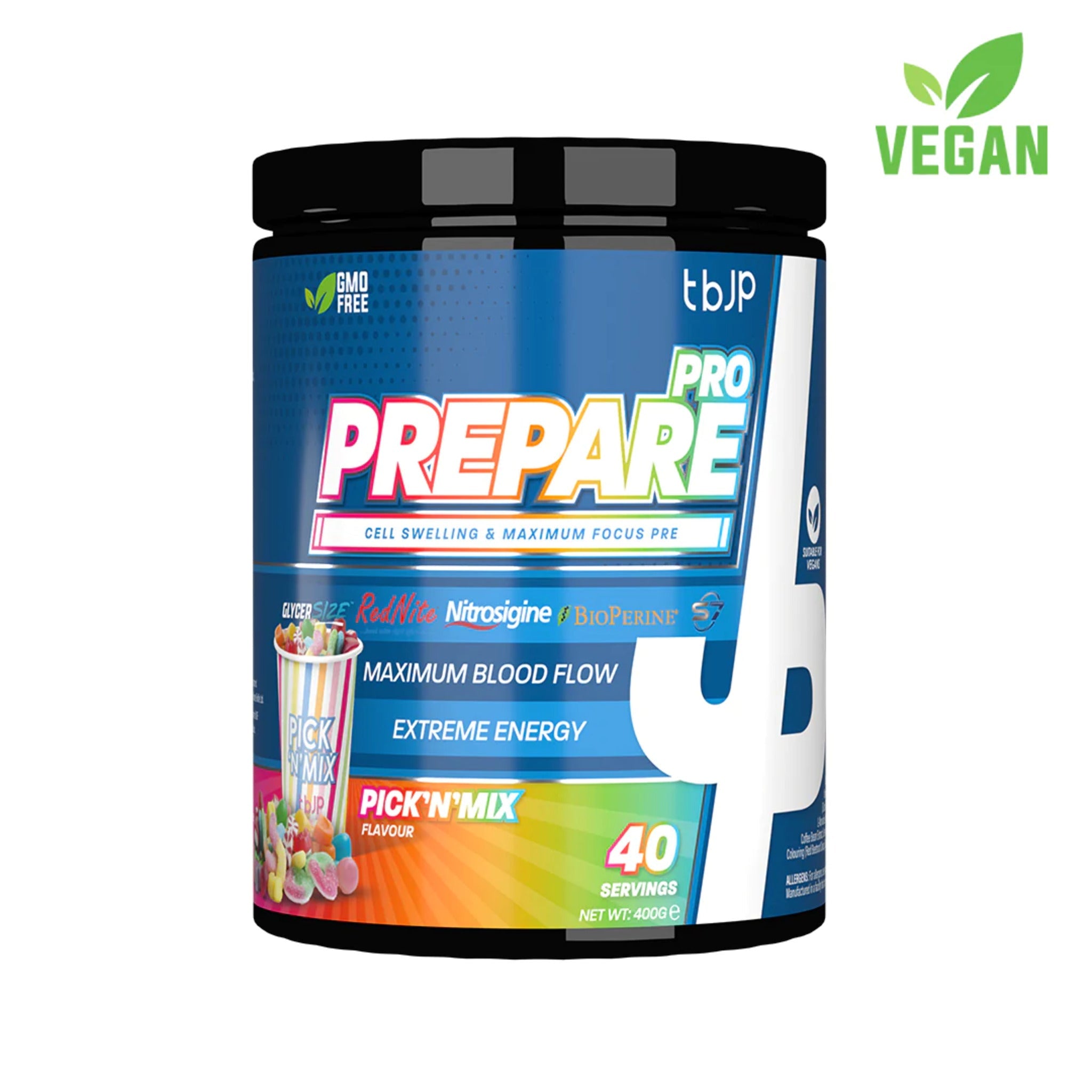 Pre-Workout, Trained by JP, ProPrepare, tbJP, 400g